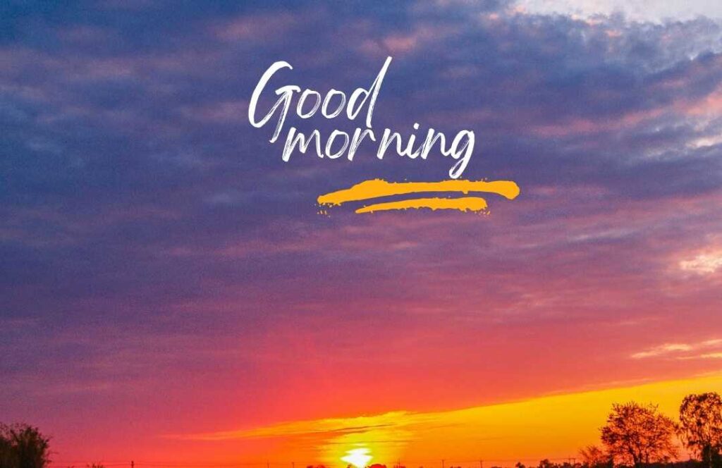Sun rising  image and good morning 