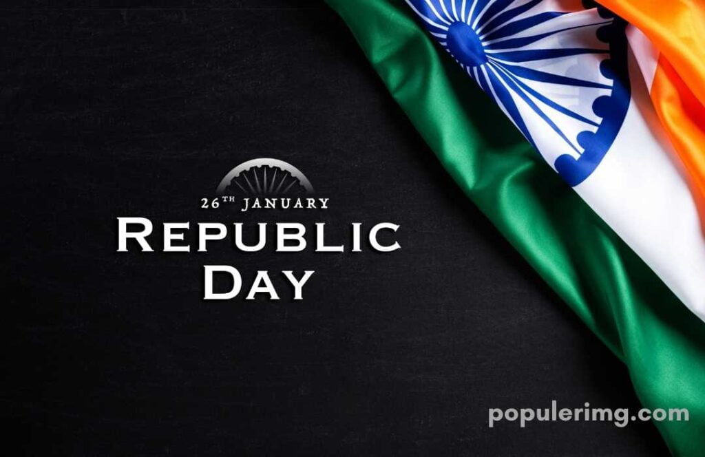 There Is A Beautiful Image In Which It Is Written Happy Republic Day