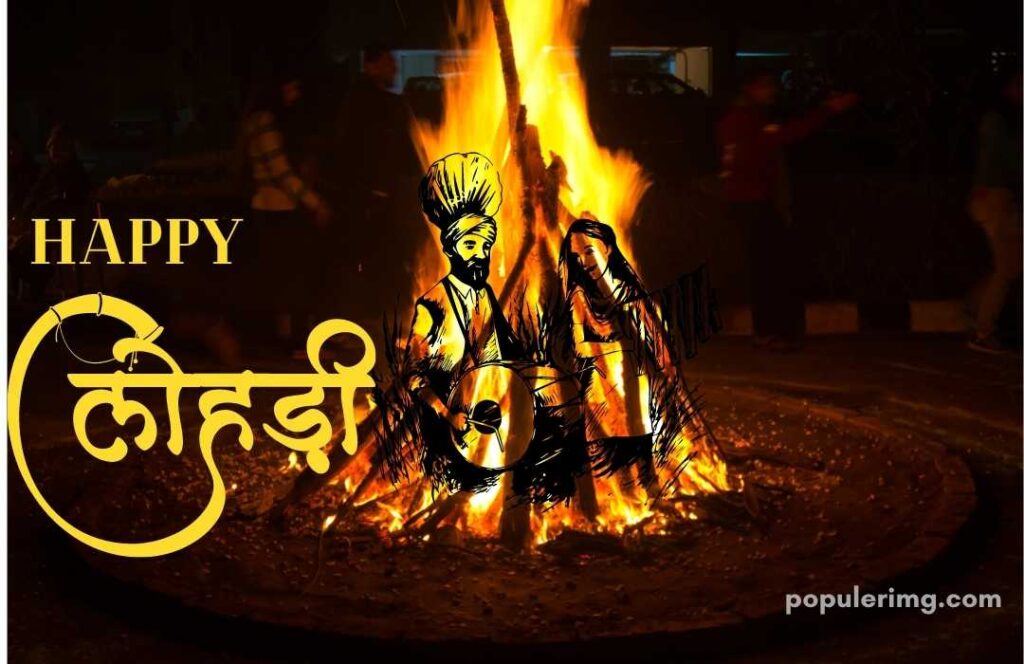 In This Society, People Are Having Fun And Are Seen Celebrating Lohri Around The Fire.
