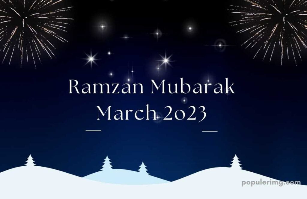 Happy Ramadan Filled With Snow In 
