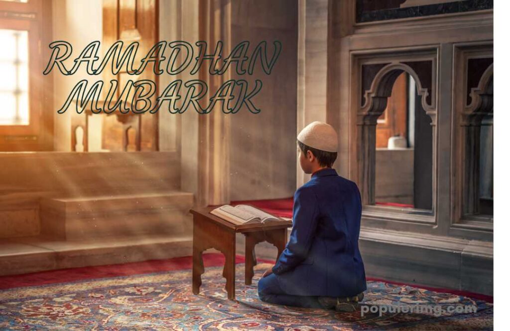 Boy Reciting Quran With Light Coming Out Of The Window (Ramzan Mubarak)