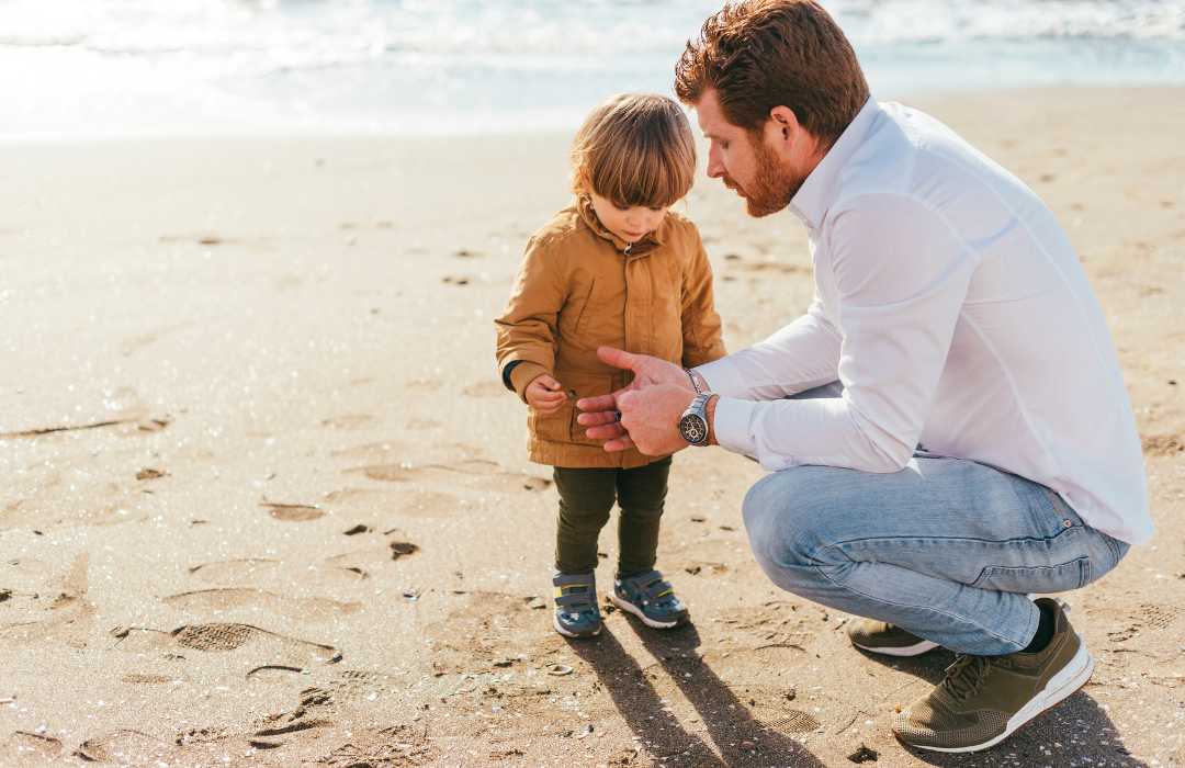 Father And Son Beach Image
