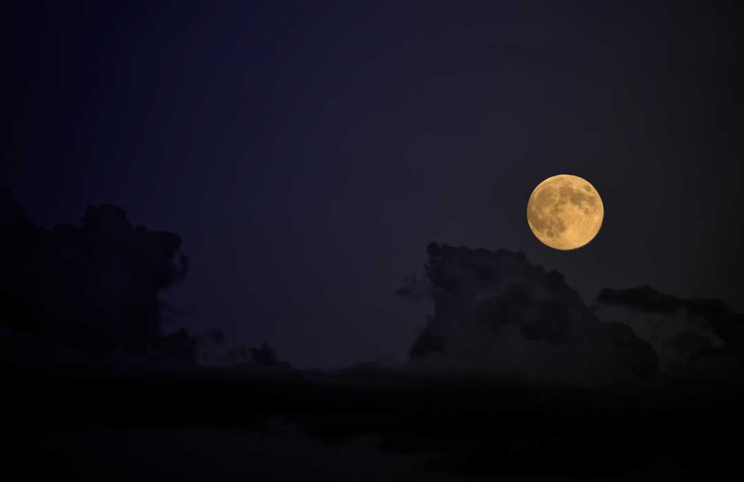 Good Night Image And Moon Image