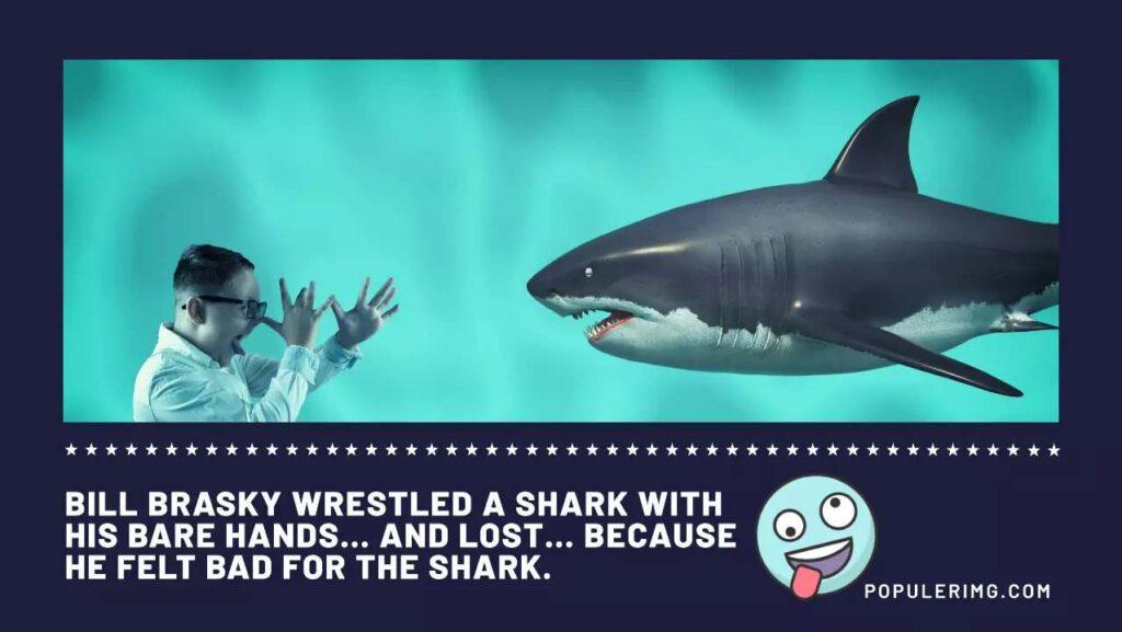 Bill Brasky Wrestled A Shark With His Bare Hands… And Lost… Because He Felt Bad For The Shark.