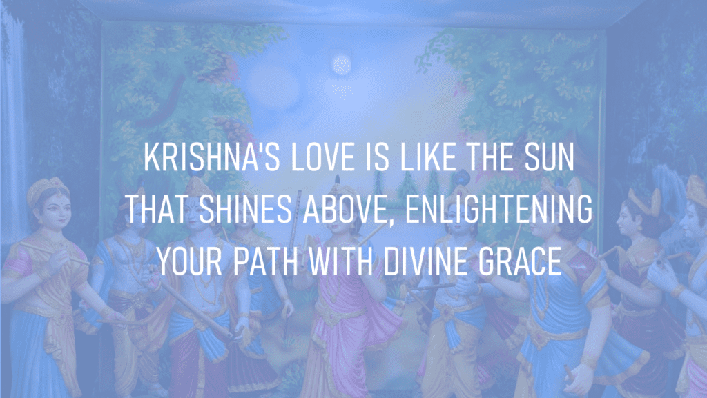 Krishna'S Love Is Like The Sun That Shines Above, Enlightening Your Path With Divine Grace. - Happy Krishna Janmashtami