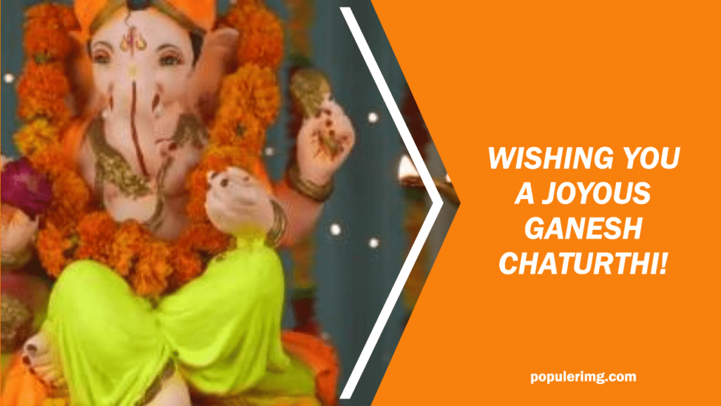May Lord Ganesha Remove All Obstacles From Your Life And Shower You With Success And Happiness. Happy Ganesh Chaturthi!