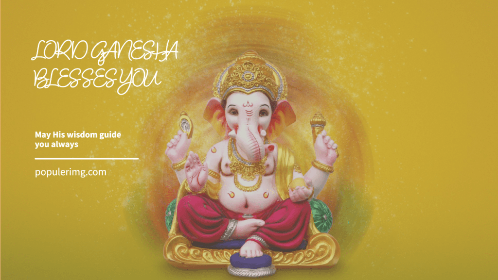 May Your Day Be Filled With Love, Happiness, And The Divine Blessings Of Lord Ganesha. Happy Ganesh Chaturthi!