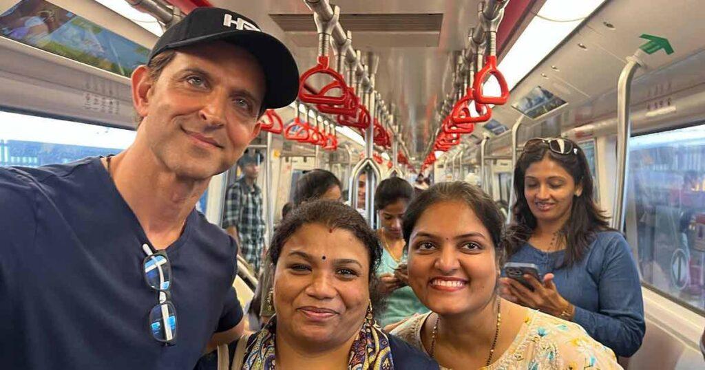 Hrithik Roshan: Bollywood Star Goes Down-To-Earth, Takes Metro To Work, Wins Hearts