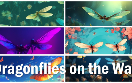 Wallpaper With Dragonflies