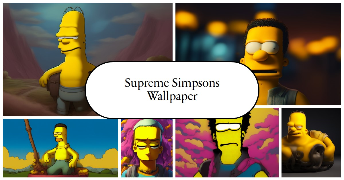 Supreme Simpsons Wallpaper
