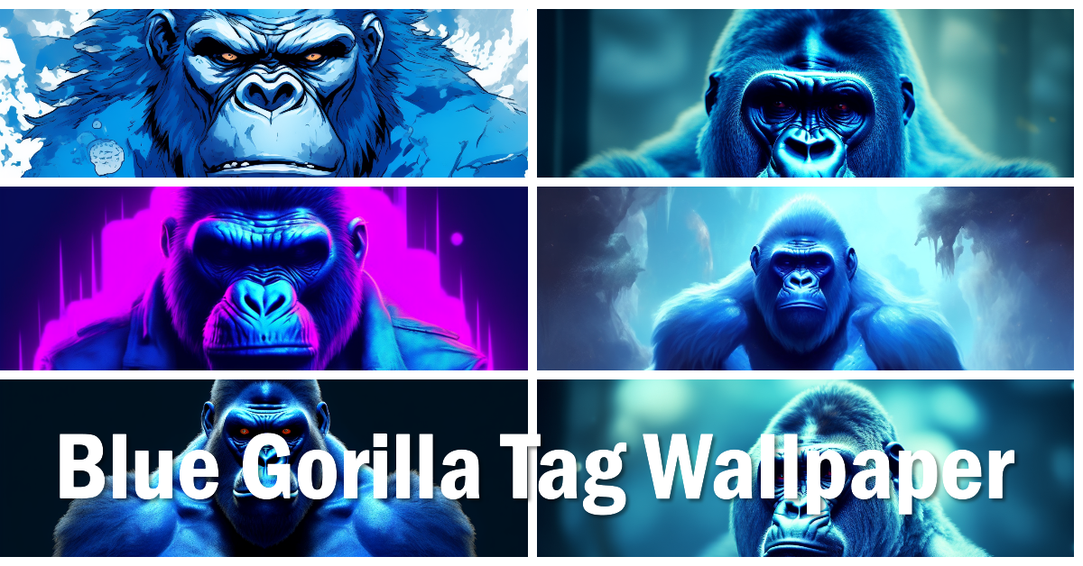 Blue Gorilla Tag Wallpaper