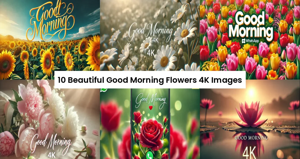 good morning flowers 4k images for whatsapp